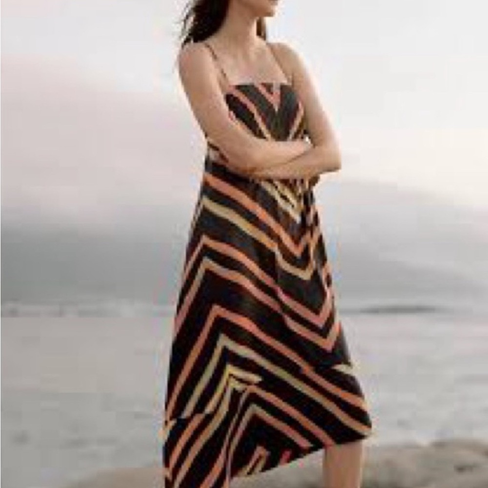 Anthropologie Multicolor High-Low Dress